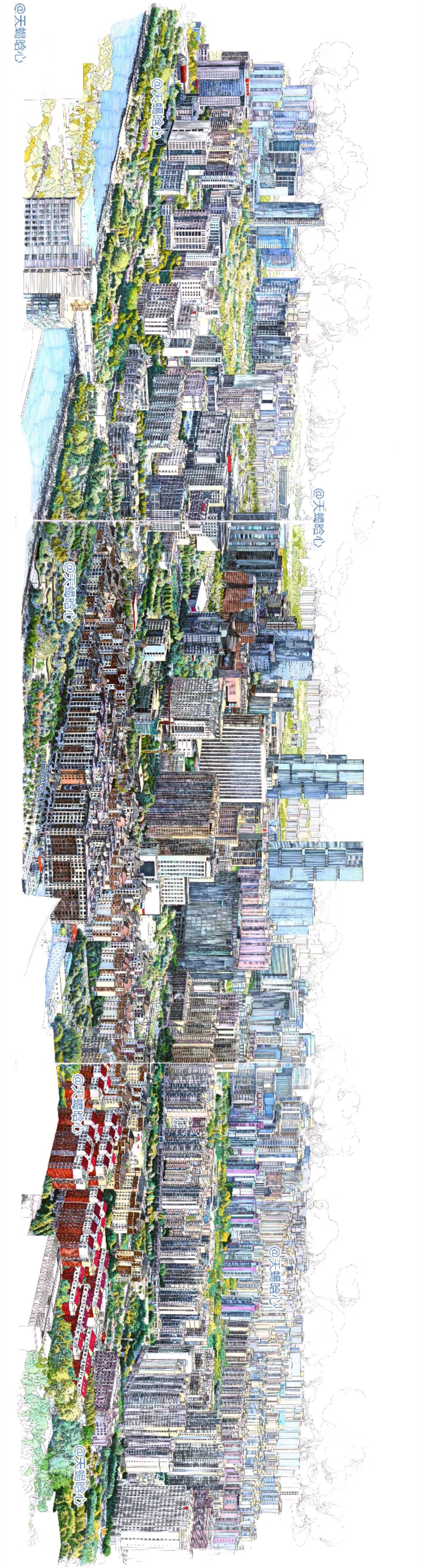 80后设计师用400张手绘，定格郑州记忆