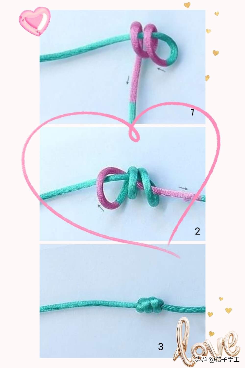 红绳银饰手链教程,银饰小红绳手链