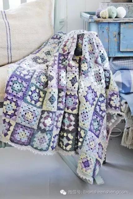 各种毛线毯的编织教程,手工毛线毯编织