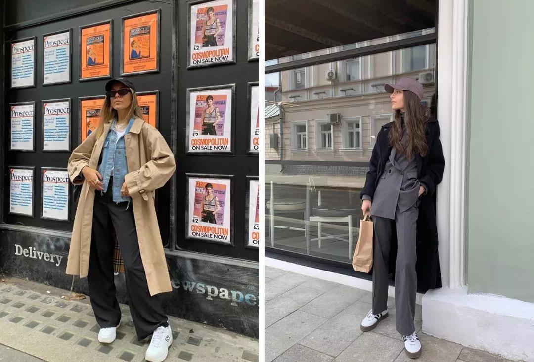 秋冬长款牛仔阔腿裤搭什么鞋好看,显瘦穿搭今年非常火的阔腿裤