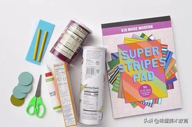 美育节手工作品表现美好假期,画室美术创意手工课