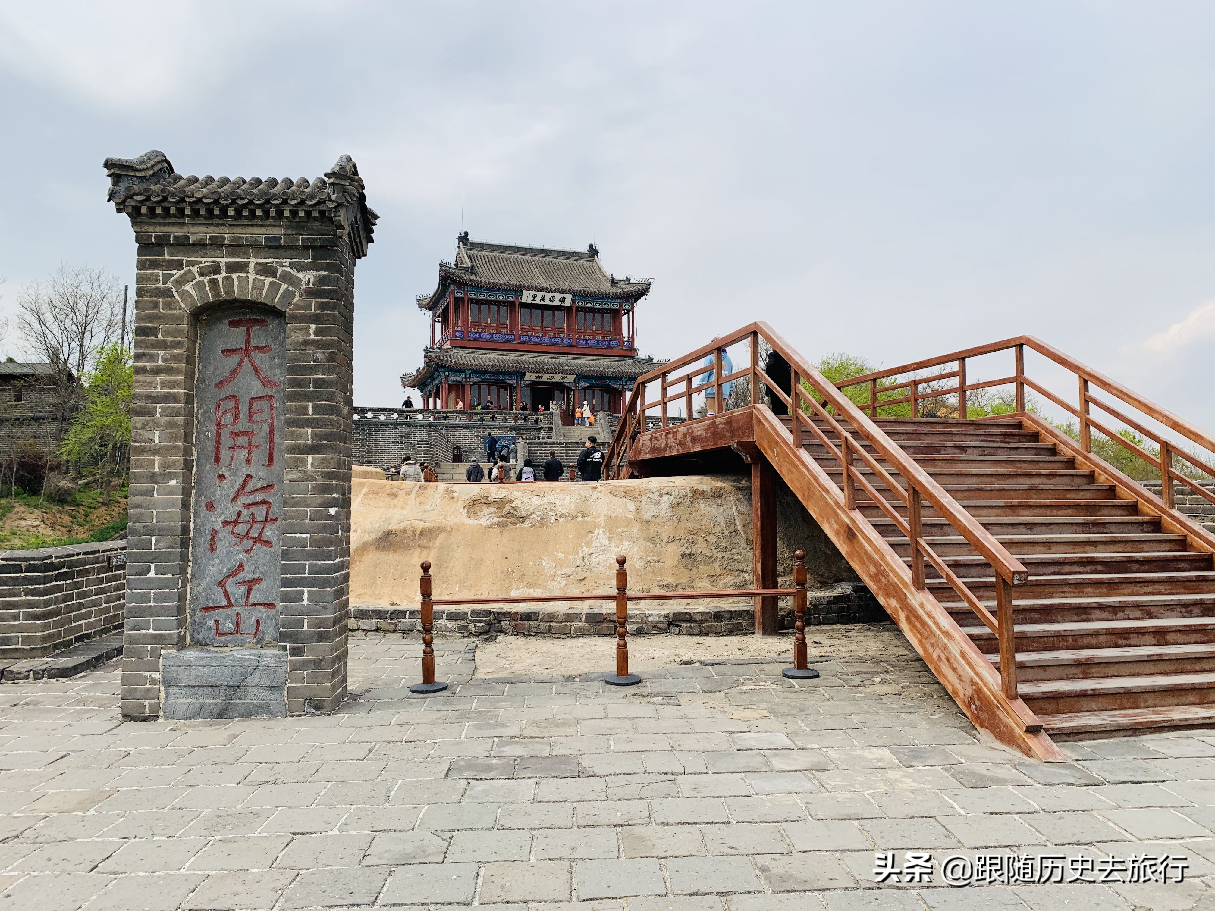 秦皇岛古长城美如画,万里长城老龙头俯视图