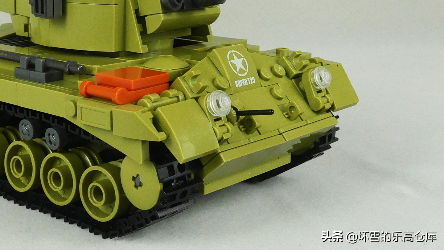 射豹勇士：小鲁班积木M26潘兴二合一套件评测