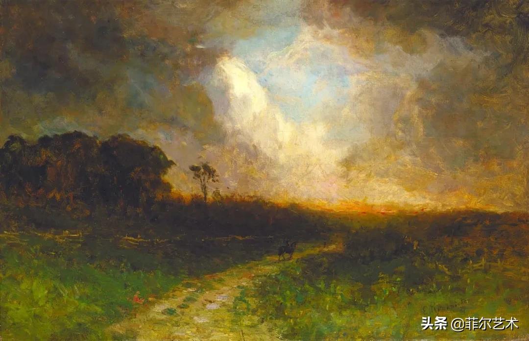 欧洲田园油画风景图片大全,古典油画风景美丽乡村