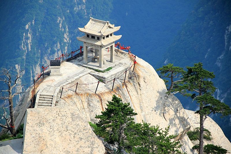 华山地图高清版攻略,最全华山攻略地图