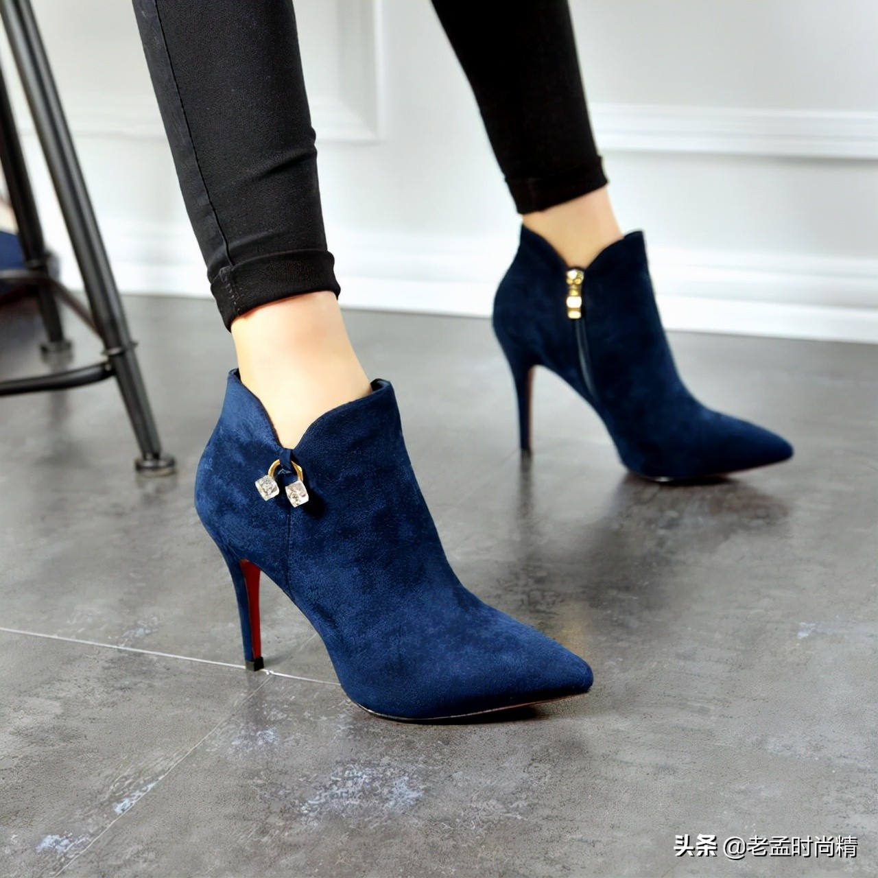 女士时尚10厘米高跟鞋,气场十足的高跟鞋优雅时髦两不误