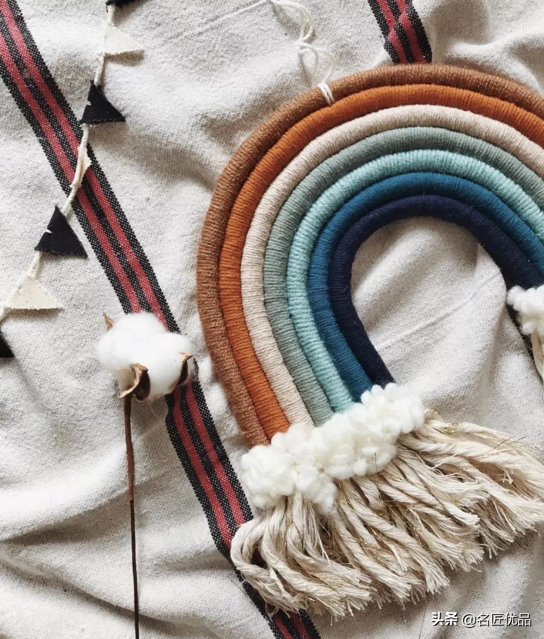 自己在家做家用装饰,diy手工挂毯教程