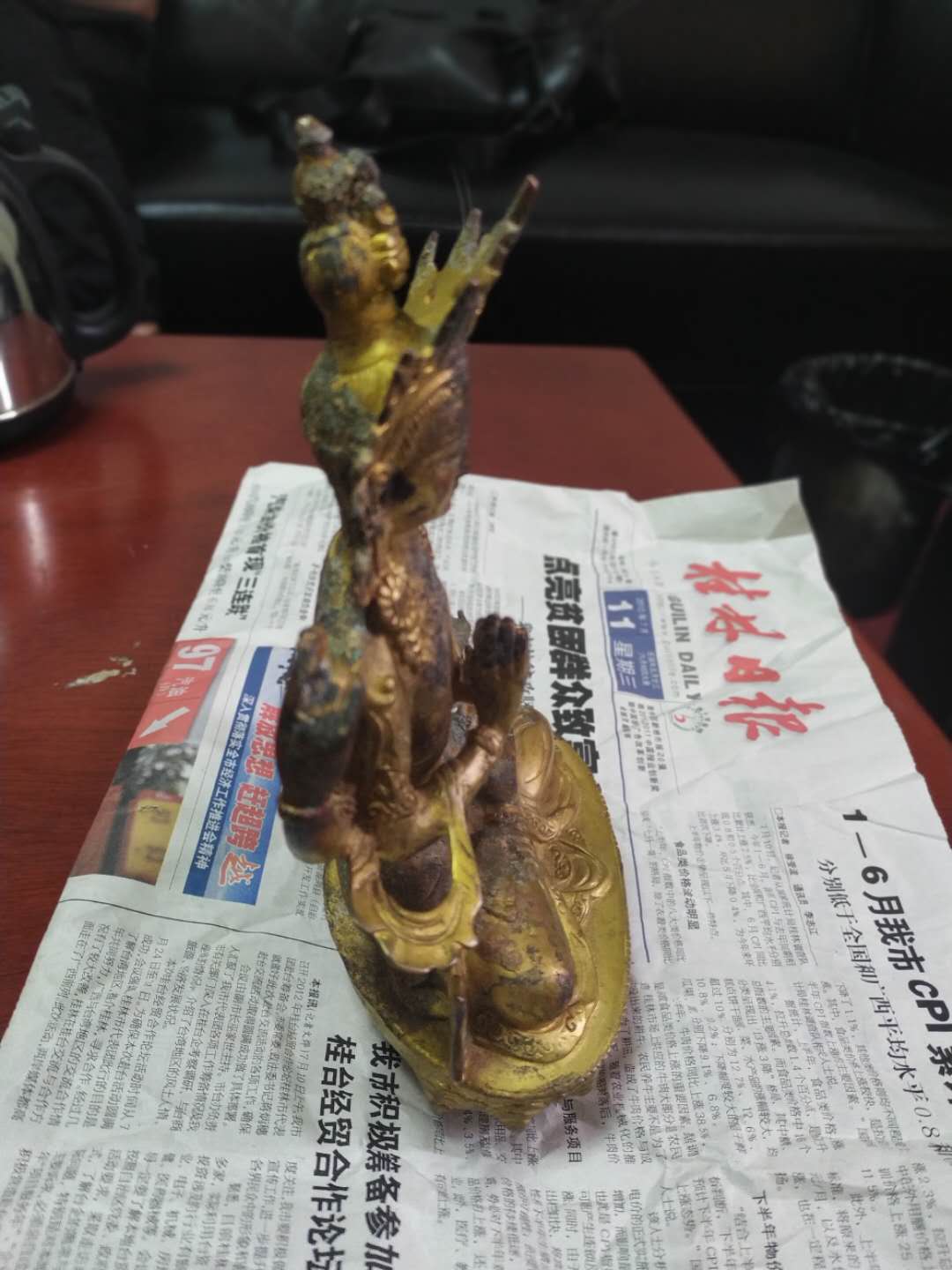 十大品牌纯铜摆件香炉,铜质八仙佛像