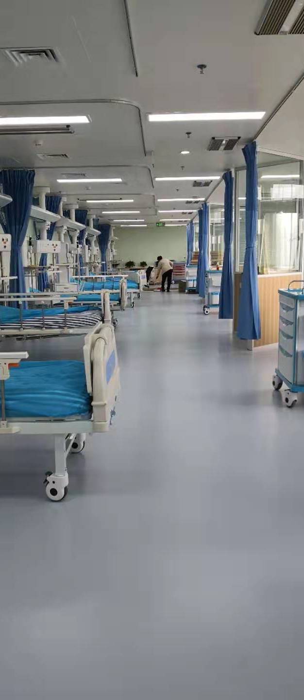 洁福pvc塑胶地板厂家,洁福pvc卷材地板医用