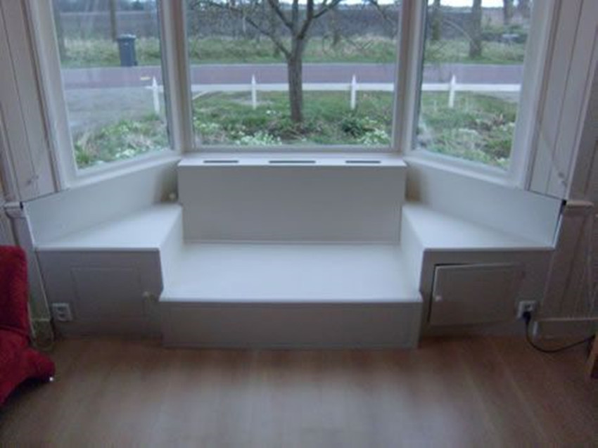 阳台飘窗沙发一体设计,小户型飘窗沙发餐桌一体效果图