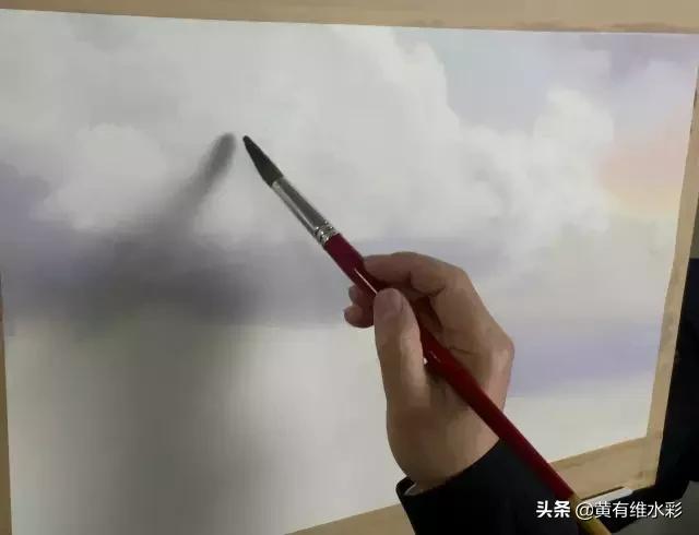 水彩画山风景入门,远山画法入门教程