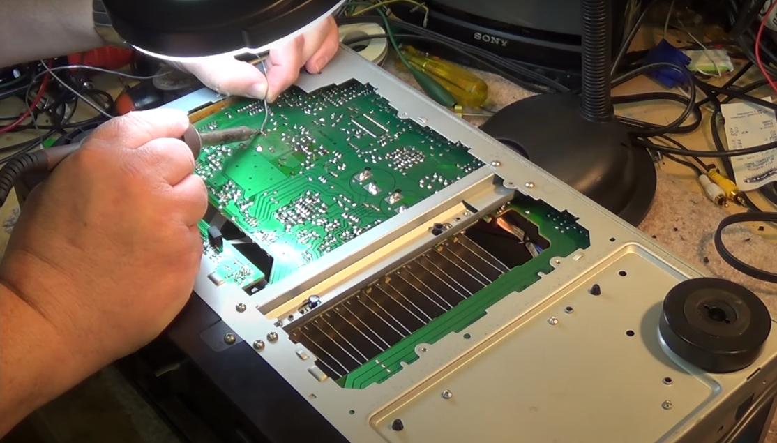 SONYSTRAV570功放机，拆解维修，采用STK4192II厚膜功率放大