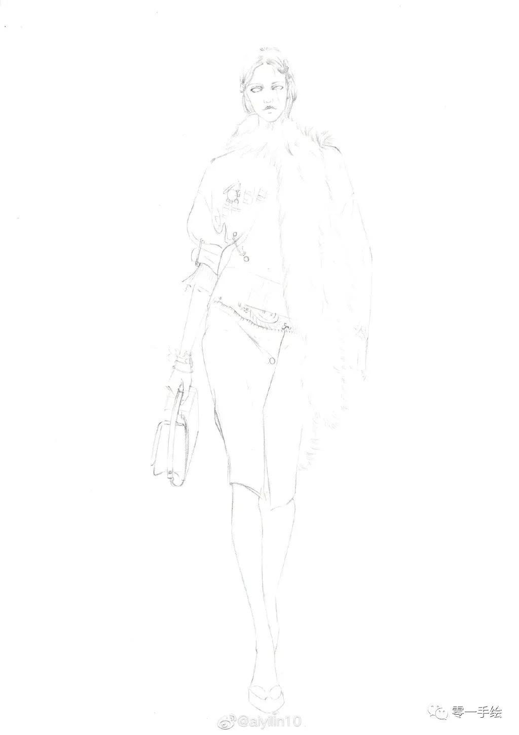 教你画衣服设计图,设计衣服手绘画简单教程整套