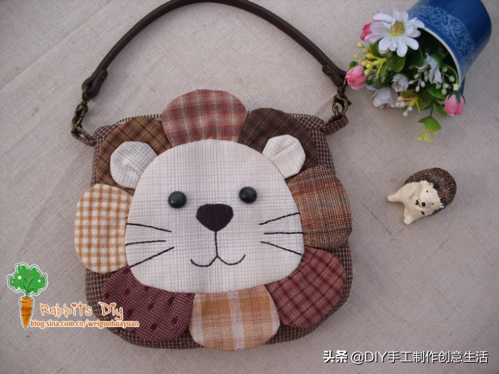 碎布缝了一个圆形零钱包，朋友们都追着问我要，附布艺拼布教程