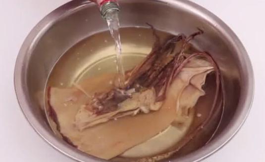 快速泡发干鱿鱼的正确方法,浸泡干鱿鱼最好方法