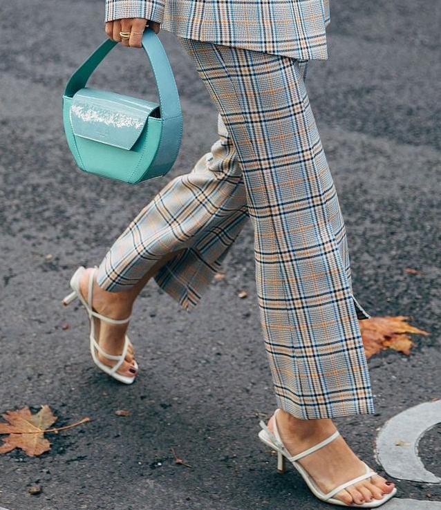 欧美风时髦阔腿长裤,欧美式长裤穿搭