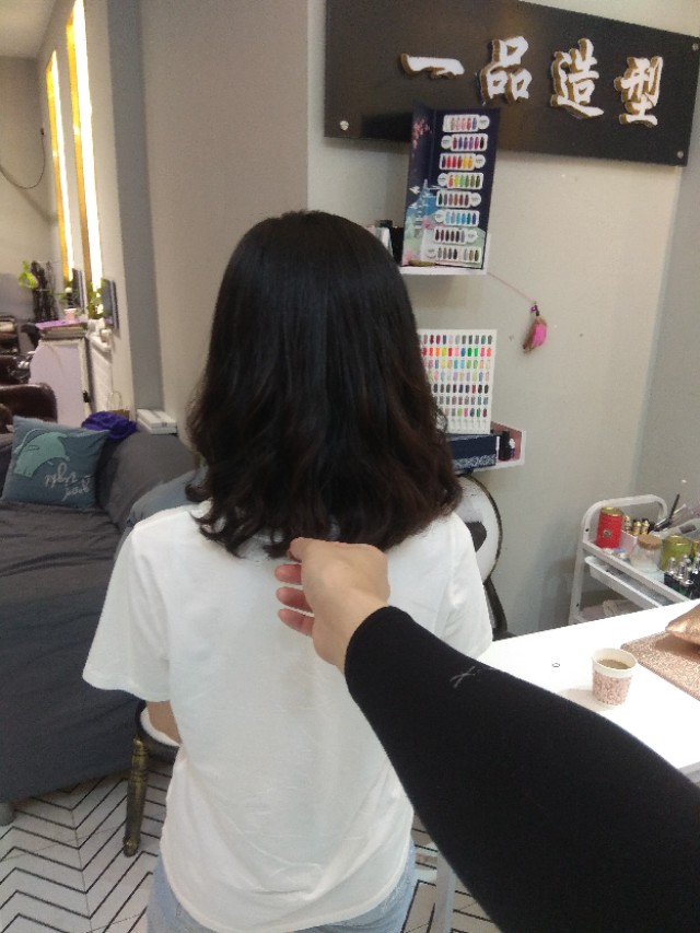 云朵卷发型中长发,慵懒云朵卷中长发