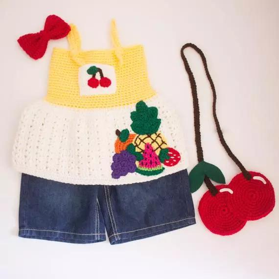 如何钩小包上的小装饰,钩个随身小包包好看