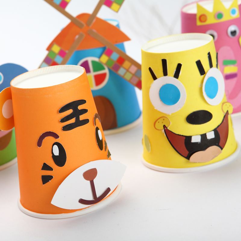 纸杯手工制作简单一次性纸杯,纸杯可以做什么手工小型纸杯