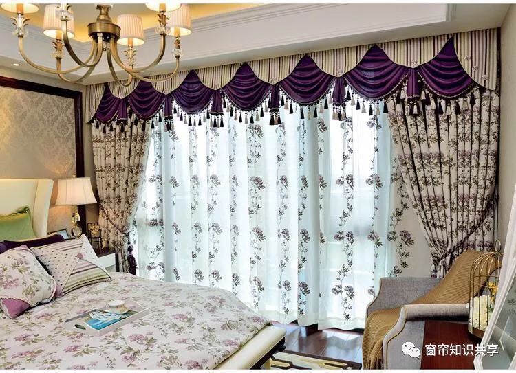 窗帘连体水波帘头制作视频,欧式风格窗帘平板水波帘头