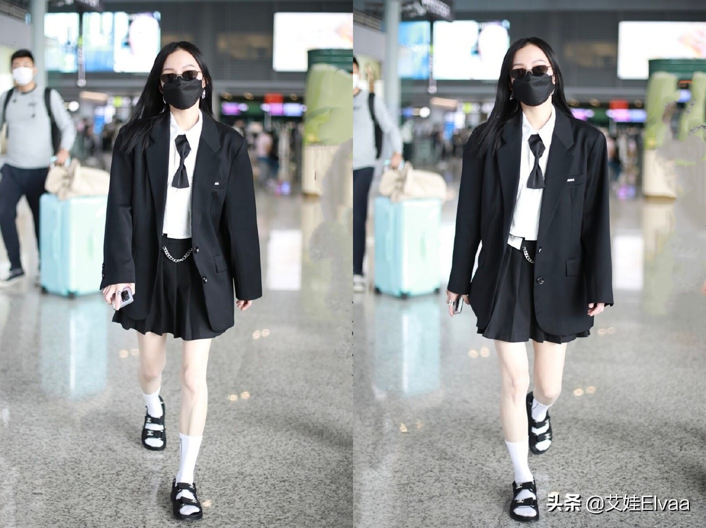 张韶涵造型穿搭合集,张韶涵身穿渔网装过膝靴抢了风头