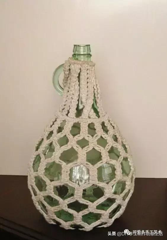 编绳杯套,编绳防烫杯套