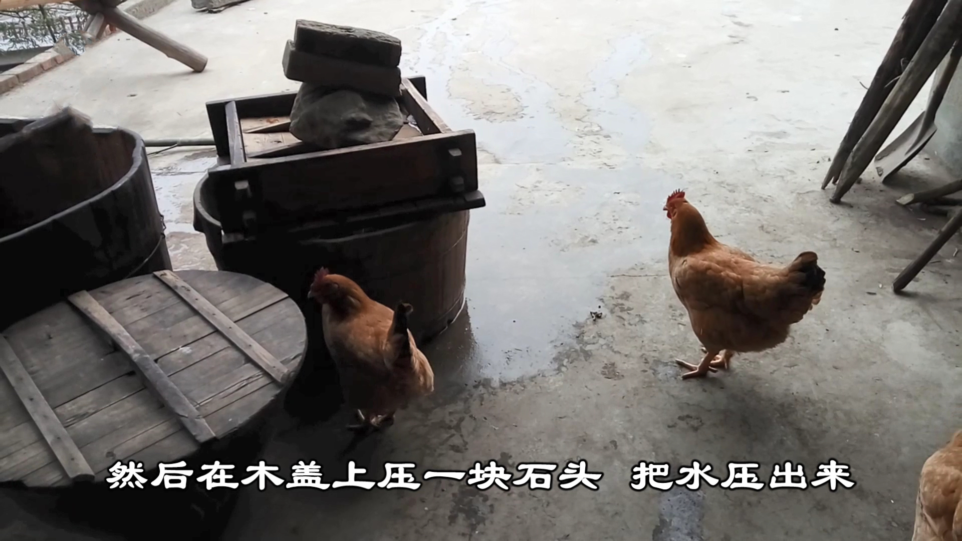 湖南农村,传统古法用石磨打豆腐的全过程,从黄豆到白白的豆腐