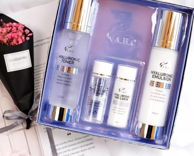 ahc黄金套盒新款真假对比,ahc的套盒护肤品怎么样