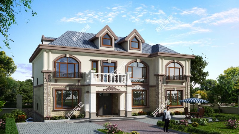 自建房欧式风格门头,农村住宅门头欧式