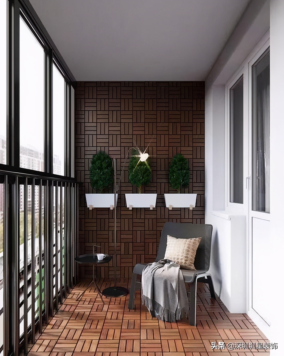 客厅阳台封闭式阳台用什么窗帘,封闭式阳台做客厅效果图