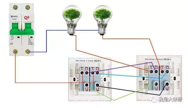家里多个双控开关怎么接,家里装单开双控开关的接线方法