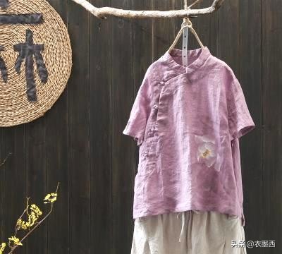 百搭棉麻衬衫,文艺风棉麻衬衫