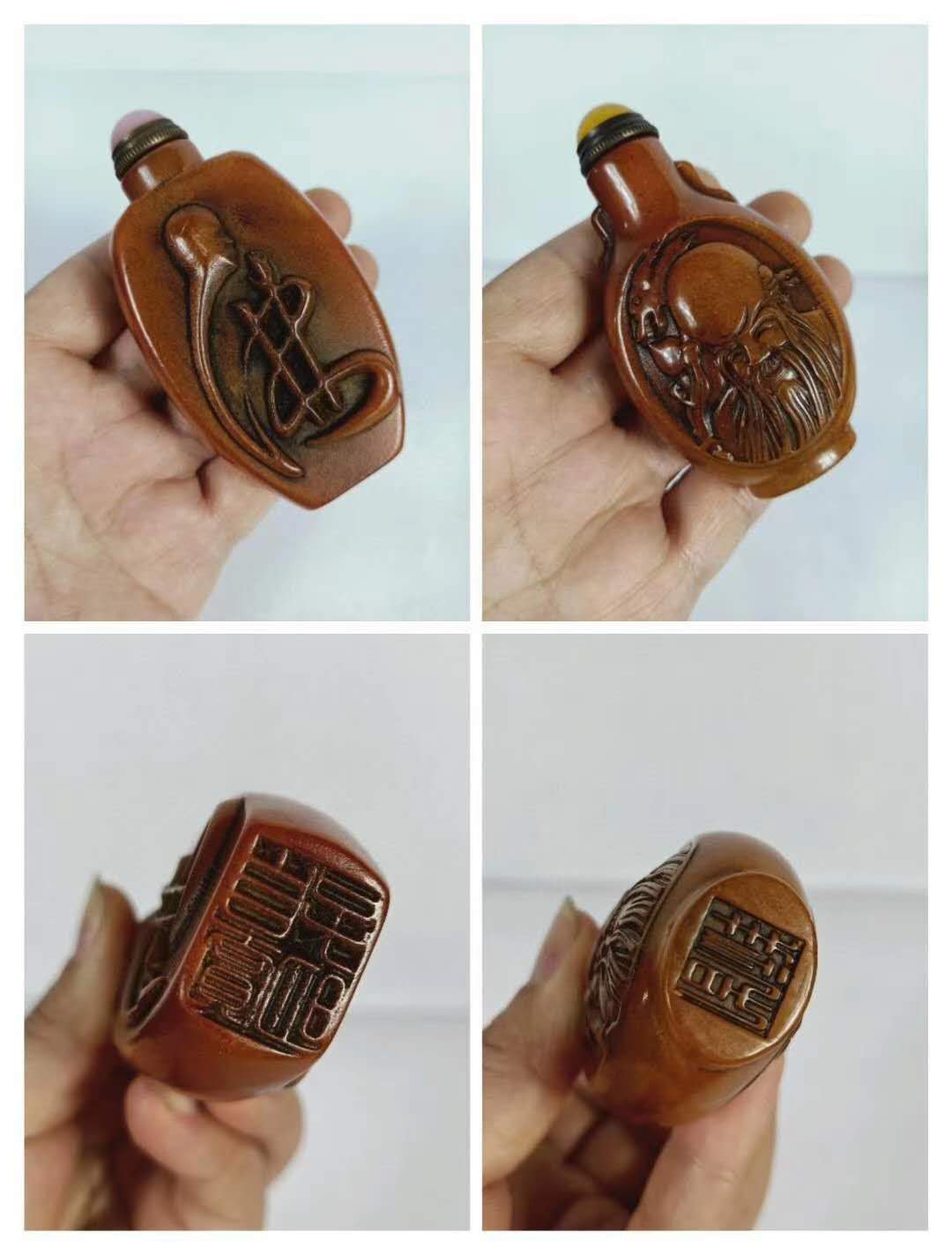 精品推荐—田黄鼻烟壶，将军罐