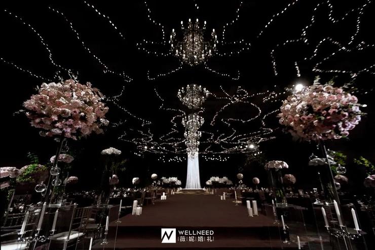 盐城扬帆星空主题婚礼,一场蓝色的梦幻星空主题婚礼