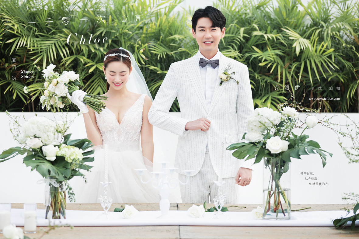 韩式风格的婚纱照图片,简约韩式婚纱照风格和场景