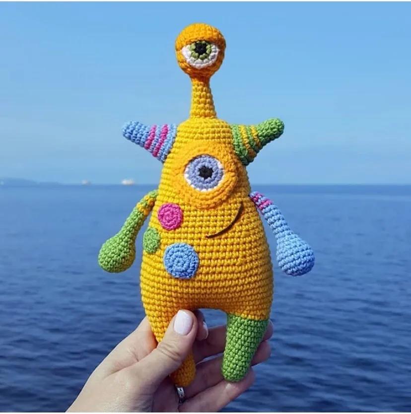 纯毛线钩织小玩意,最火毛线钩织