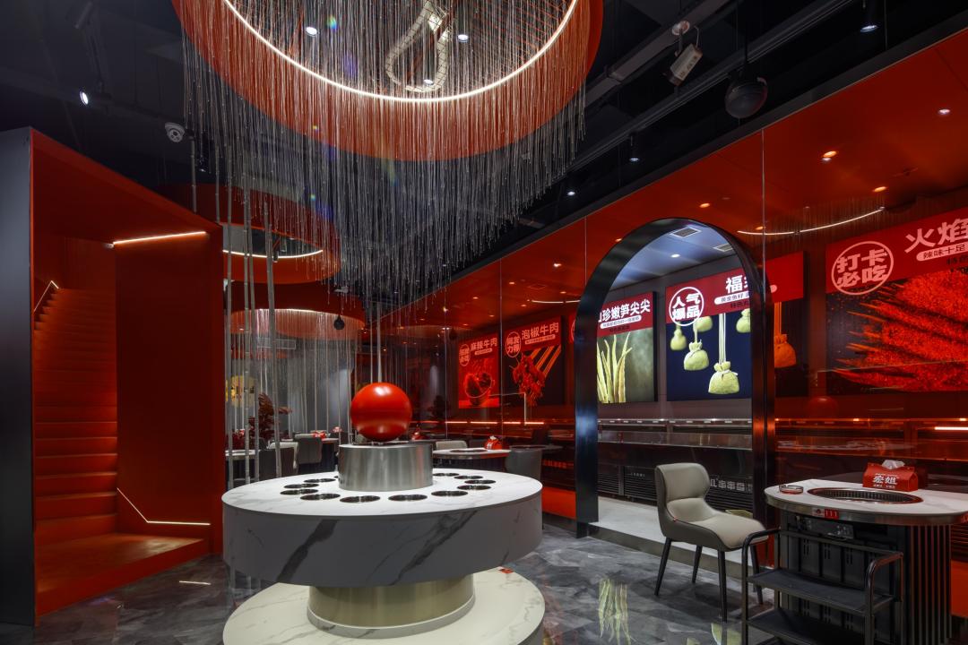 串串香空间设计,餐饮空间设计火锅店案例