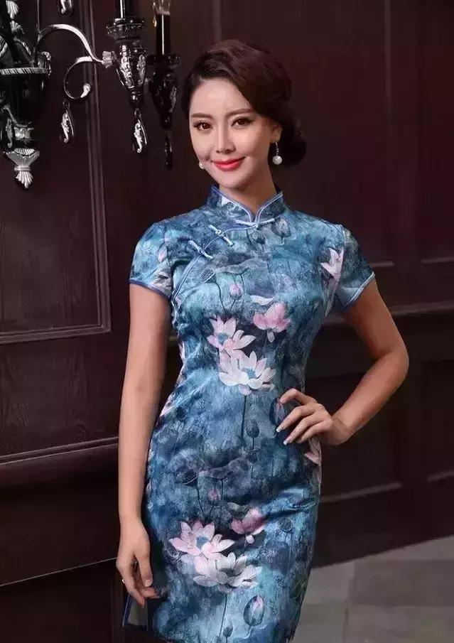 新中式旗袍图片大全,惊艳新中式旗袍