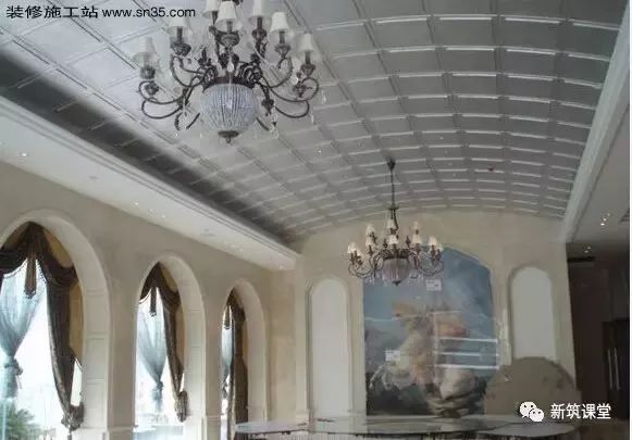 轻钢龙骨石膏板造型吊顶施工视频,石膏板天花吊顶施工全过程