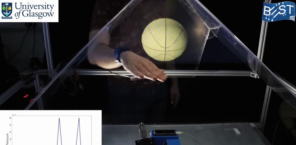 可触摸的全息投影！“空气触觉”技术让虚拟篮球亦有真实弹跳感