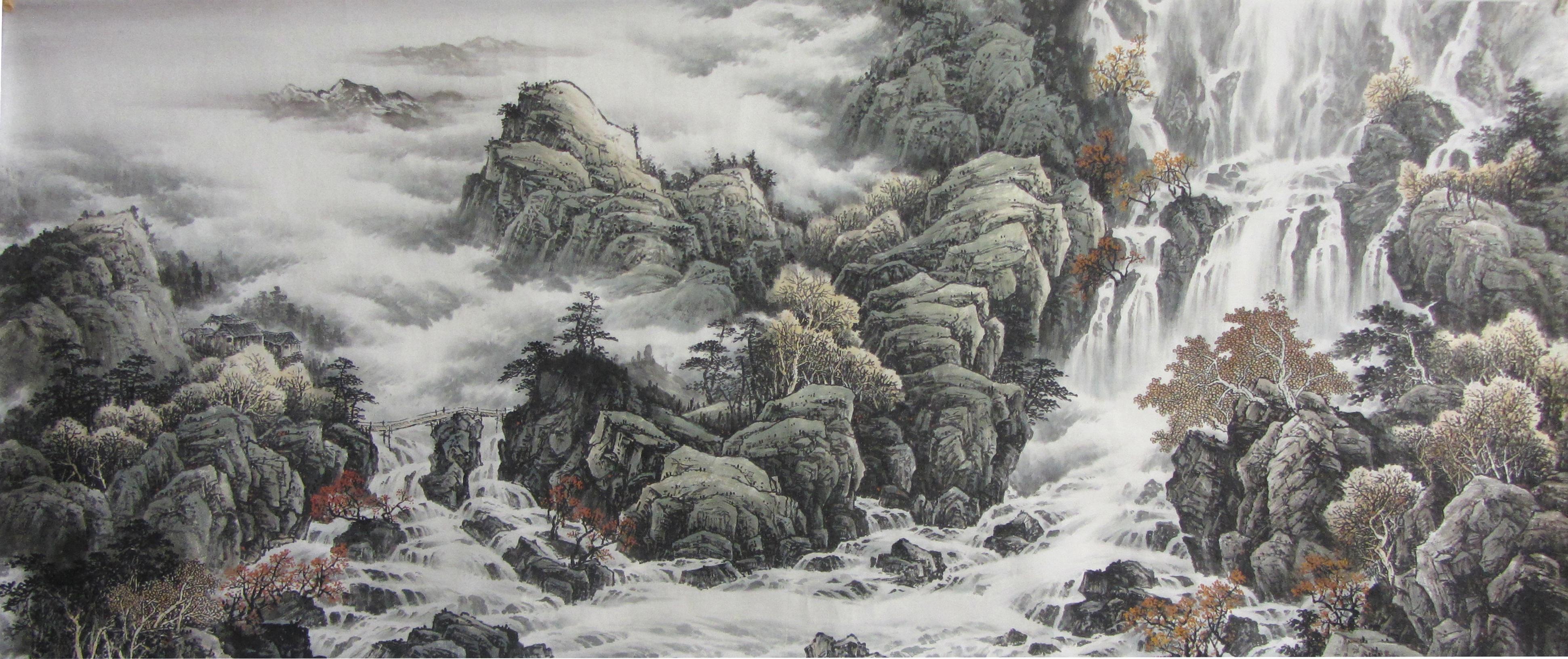 一幅绝美的水墨画,十大绝美水墨山水画