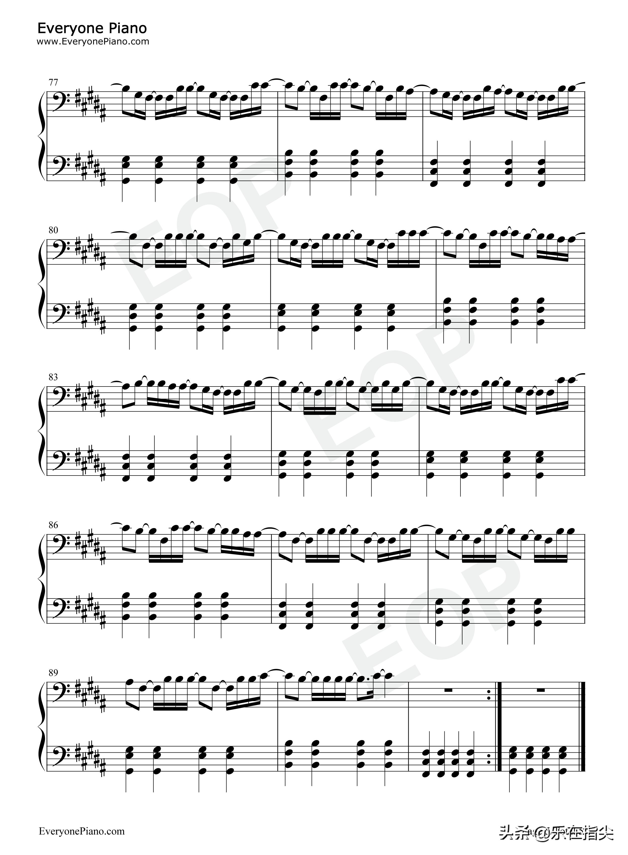 theblessing简谱和弦,基督钢琴谱