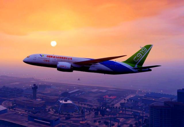 c919低速起飞试飞,c919飞机试飞翻滚