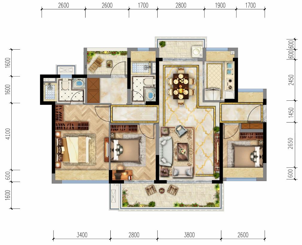惠州仲恺玖榕府最新视频,惠州仲恺玖榕府111个平方户型图