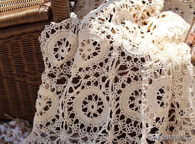 基础款钩针作品,漂亮的钩针配色花样太美建议珍藏