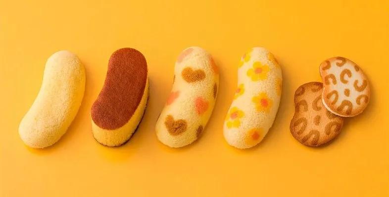 各种各样的樱花零食,粉色的软软的日本零食