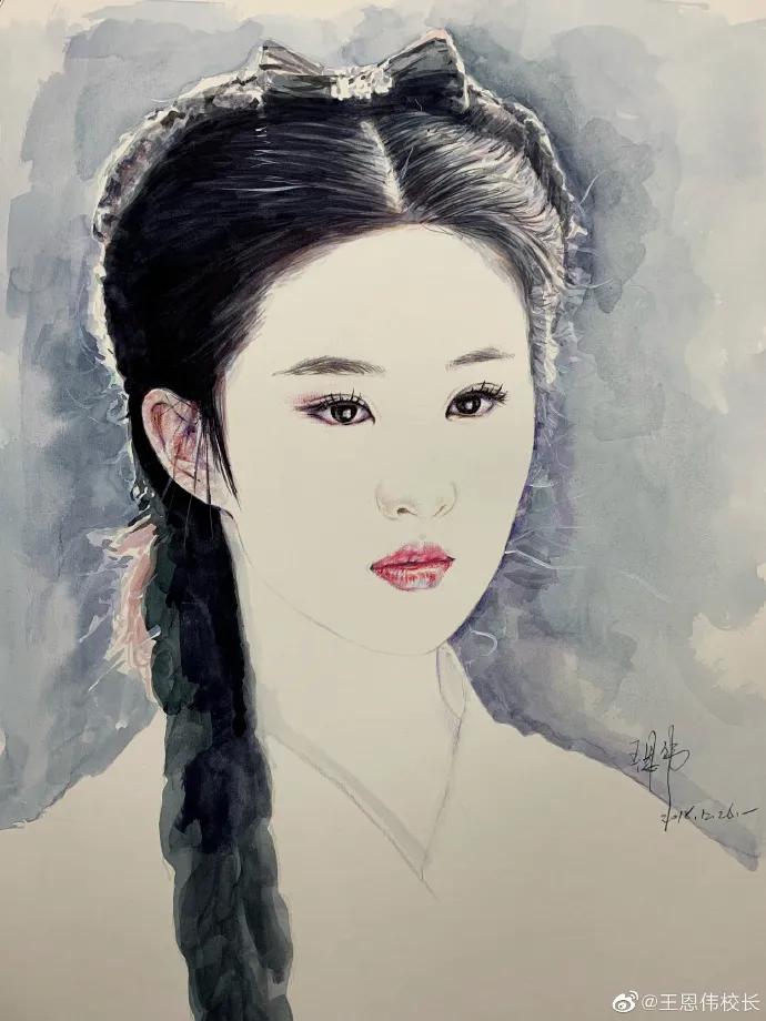 他画遍所有明星，画谁像谁，肖战、热巴、刘亦菲眼神看醉了