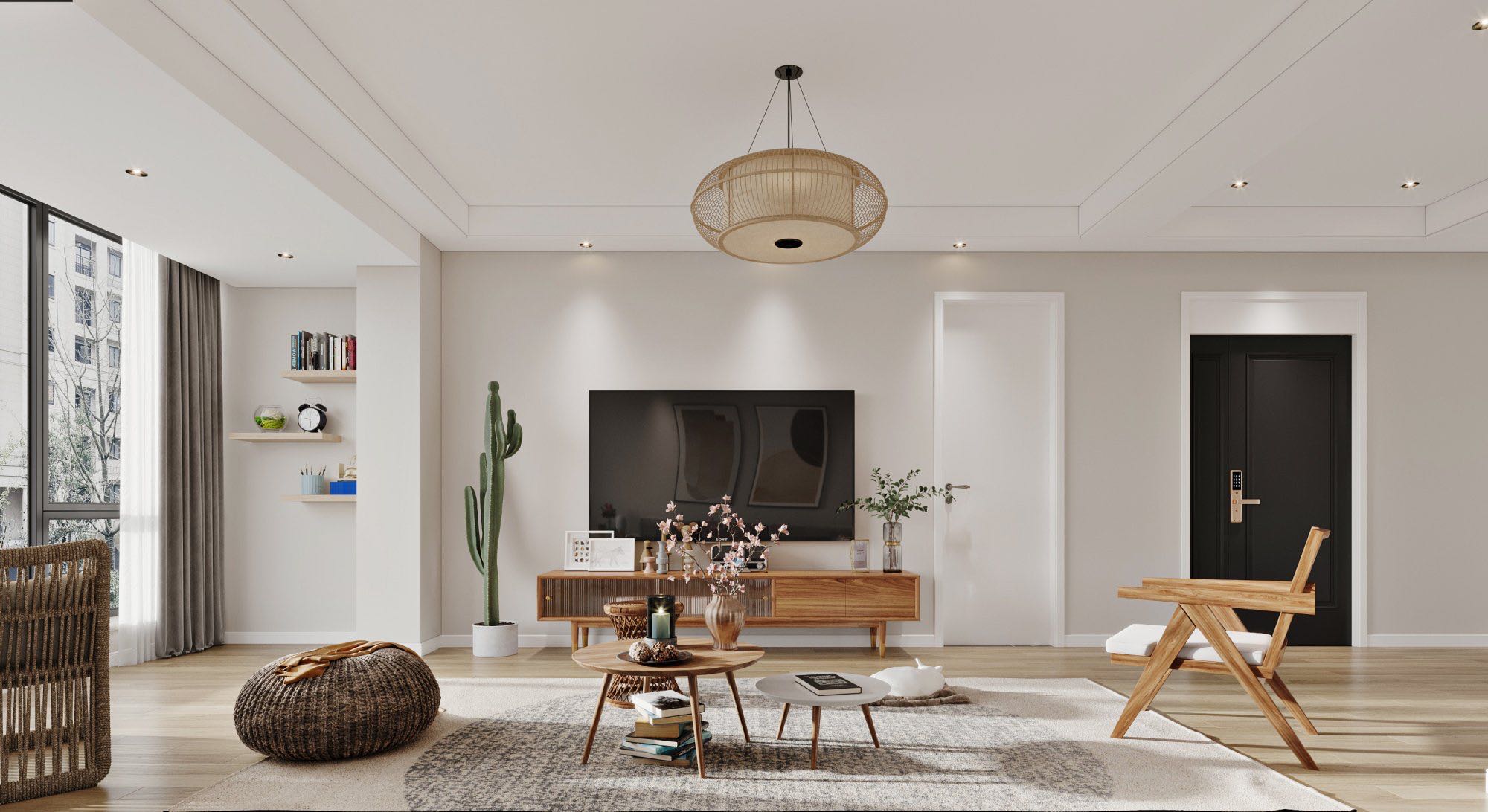 绿城玉兰园装修效果图,玉兰公寓装修风格卧室简约