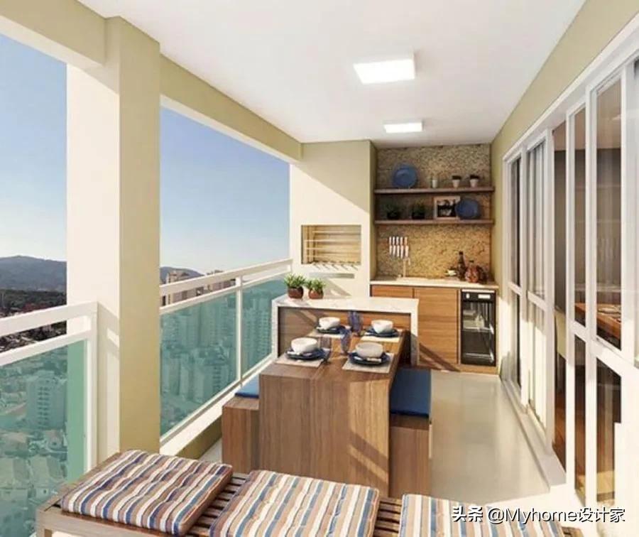 超好看的阳台装修,8米长超长阳台怎么装修好看