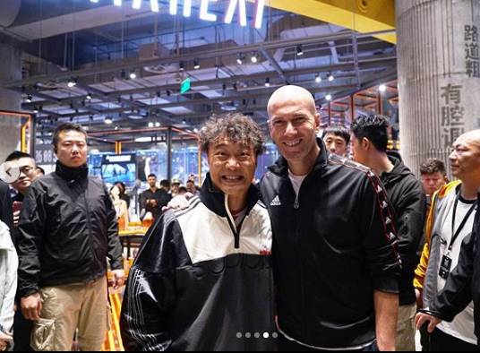 齐达内和杨颖,齐达内来中国视频